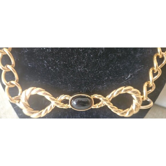 Vintage Monet Necklace Link Rope Opera Length 1960s 1970s - Picture 3 of 5